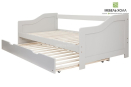 Выдвижная кровать с 2 спальными местами выполнена из массива