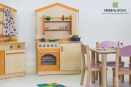 Набор детской игровой мебели для дошкольных учреждений. Выполнен из экологически чистой древесины