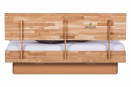 Мебель на два спальных места из шпона с одним сплошным выдвижным ящиком на направляющих компании Hettich