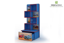  Универсальный шкаф-стеллаж для хранения игрушек и книг. Стеллаж изготовлен из ДСП с фотопечатью