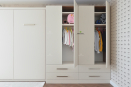 Мебель для детской: спальное место с ортопедическим основанием, шкаф для одежды и рабочее место для двоих детей