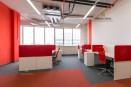 Столы офисные для сотрудников из ДСП с перегородками из ткани на металлоконструкции. Идеально подойдут для офисов типа  open space