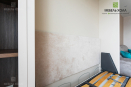Раскладной гарнитур со спальным местом 160х200 см с фасадами из крашенного фрезерованного МДФ и мягким изголовьем