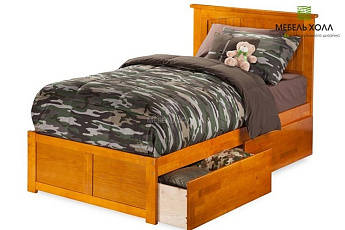 Кровать из массива дерева Карамель